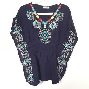 Bohemian embroidered top